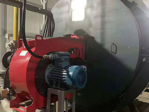 6吨导热油炉低氮燃烧器安装调试成功